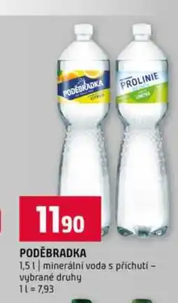 Terno PODĚBRADKA 1,5l minerální voda s příchutí vybrané druhy nabídka