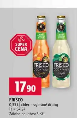 Terno FRISCO 0,33l cider vybrané druhy nabídka