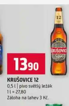 Terno KRUŠOVICE 12 0,5l pivo světlý ležák nabídka