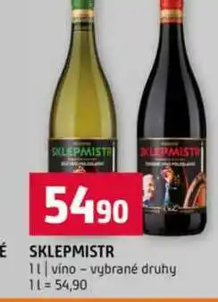 Terno SKLEPMISTR 1l víno vybrané druhy nabídka