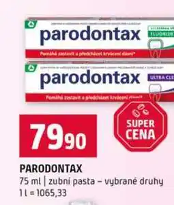 Terno PARODONTAX 75 ml zubní pasta vybrané druhy nabídka