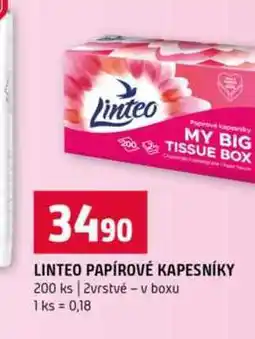 Terno LINTEO PAPÍROVÉ KAPESNÍKY 200 ks 2vrstvé v boxu nabídka