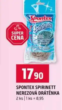 Terno SPONTEX SPIRINETT NEREZOVÁ DRÁTĚNKA 2 ks nabídka