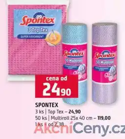 Terno SPONTEX 3 ks Top Tex 50 ks Multiroll 25x 40 cm nabídka