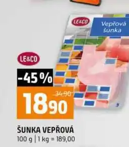 Terno ŠUNKA VEPŘOVÁ 100 g nabídka