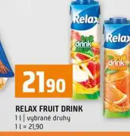 Terno RELAX FRUIT DRINK 1l vybrané druhy nabídka