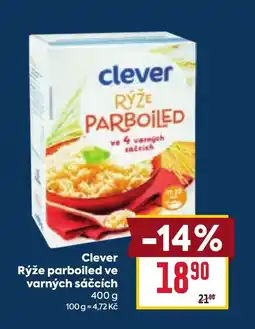Billa CLEVER Rýže parboiled ve varných sáčcích nabídka