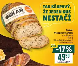 Billa OSKAR Vícezrnný chléb nabídka