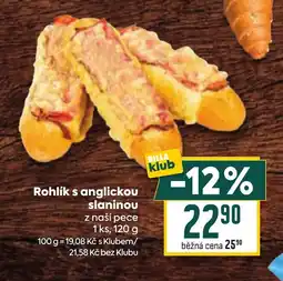 Billa Rohlík s anglickou slaninou nabídka