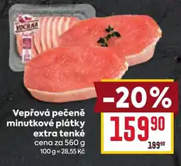 Billa Vepřová pečeně minutkové plátky extra tenké nabídka