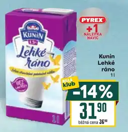 Billa KUNÍN Lehké ráno nabídka