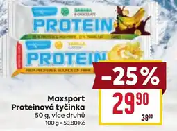 Billa MAXSPORT Proteinová tyčinka nabídka