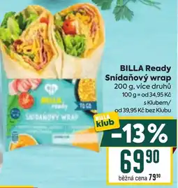 Billa BILLA Ready snídaňový wrap nabídka