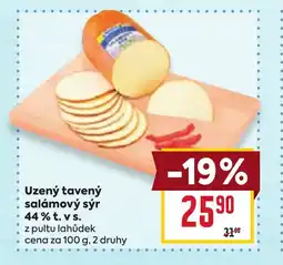 Billa Uzený tavený salámový sýr 44% t.v.s. nabídka