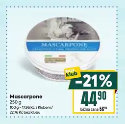 Billa Mascarpone nabídka