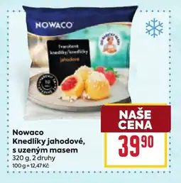 Billa NOWACO Knedlíky jahodové, s uzeným masem nabídka