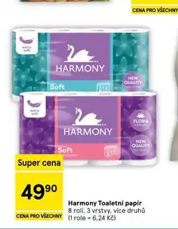 Tesco Harmony toaletní papír nabídka
