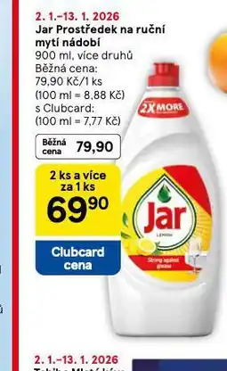 Tesco Jar prostředek na nádobí nabídka
