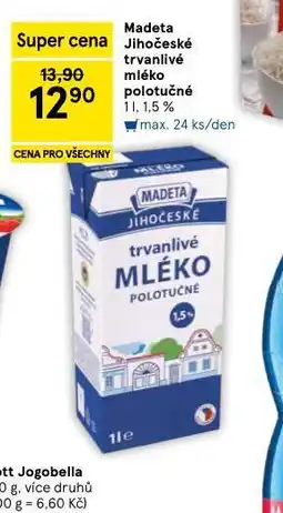 Tesco Trvanlivé mléko 1,5% nabídka