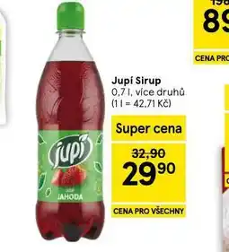 Tesco Jupí sirup nabídka