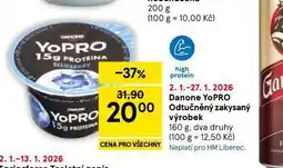 Tesco Danone yopro odtučněný zakysaný výrobek nabídka