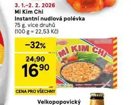 Tesco Mi kim chi instantní nudlová polévka nabídka