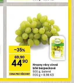 Tesco Hrozny révy vinné bílé bezpeckové nabídka