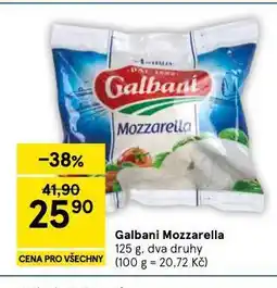 Tesco Galbani mozzarella nabídka