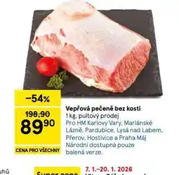 Tesco Vepřová pečeně bez kosti nabídka