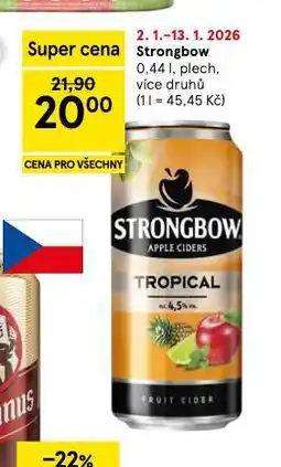 Tesco Strongbow nabídka