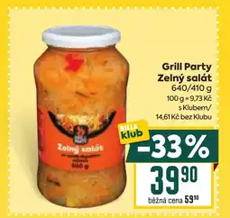 Billa GRILL PARTY Zelný salát nabídka