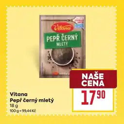 Billa VITANA Pepř černý mlety nabídka