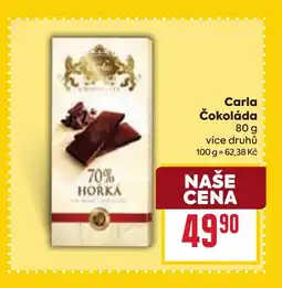 Billa CARLA Čokoláda nabídka