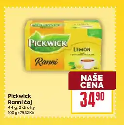 Billa PICKWICK Ranní čaj nabídka