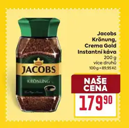 Billa JACOBS Krönung, crema gold instantní káva nabídka