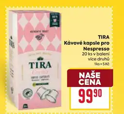 Billa TIRA Κάνονέ kapsle pro nespresso nabídka