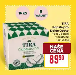 Billa TIRA Kapsle pro dolce gusto nabídka
