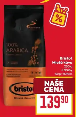 Billa BRISTOT Mletá káva nabídka