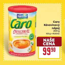Billa CARO Kávovinový nápoj nabídka