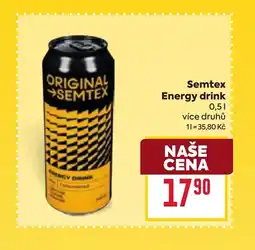Billa SEMTEX Energy drink nabídka