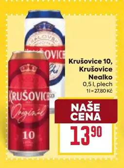 Billa KRUŠOVICE Krušovice nealko nabídka
