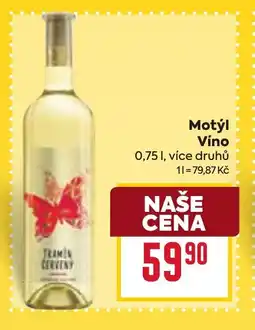 Billa MOTÝL Víno nabídka