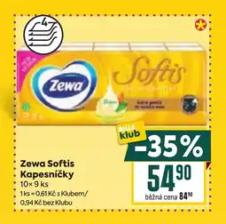 Billa ZEWA Softis kapesníčky nabídka