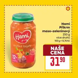 Billa HAMI Příkrm maso-zeleninový nabídka