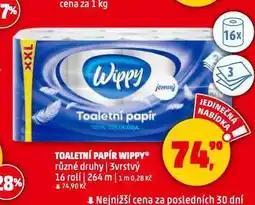 Penny Market Wippy toaletní papír nabídka