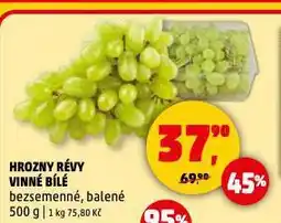 Penny Market Hrozny révy vinné bílé nabídka