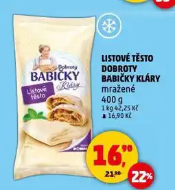 Penny Market Listové těsto dobroty babičky kláry nabídka