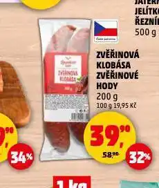 Penny Market Zvěřinová klobása nabídka