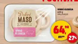 Penny Market Vinná klobása nabídka