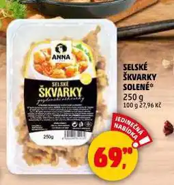 Penny Market Selské škvarky solené nabídka